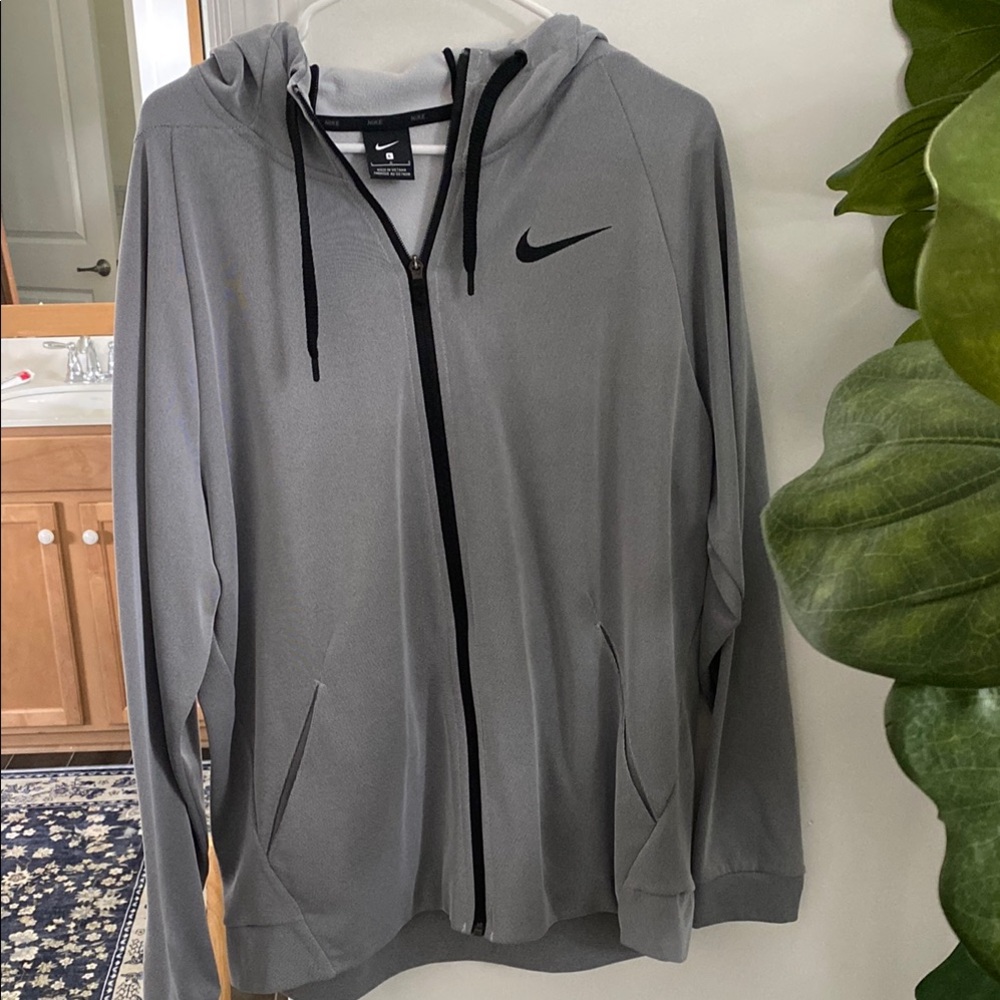 Nike Gray Lightweight Zip Up